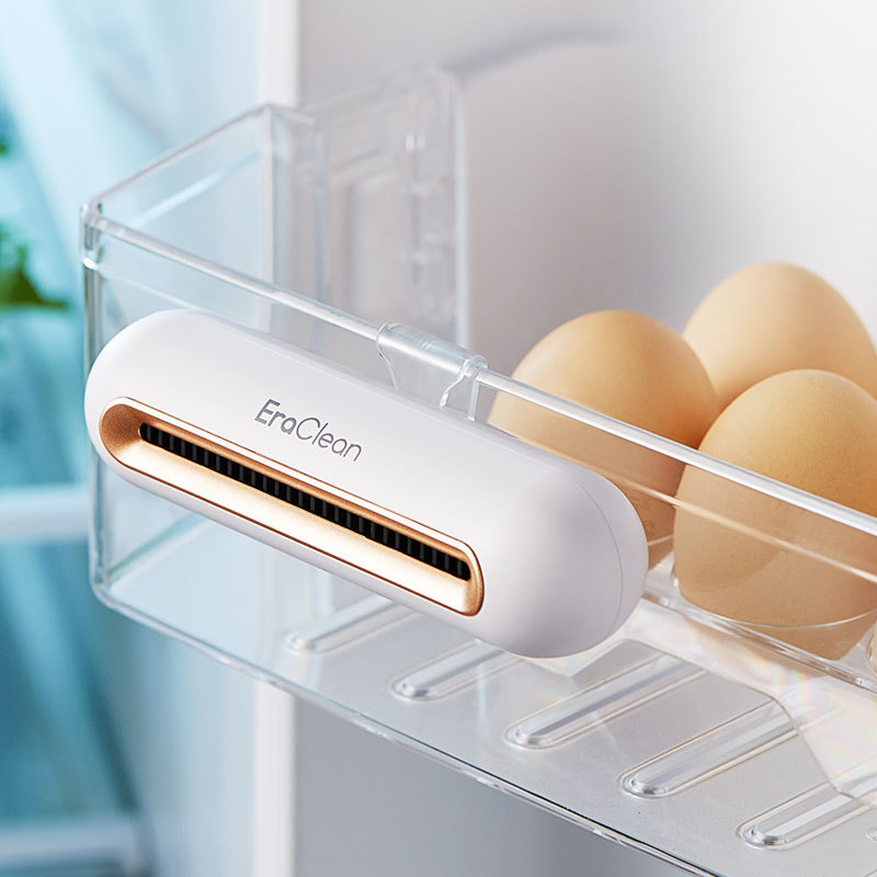 Refrigerator Air Purifier USB Rechargeable Food Preservation Fridge Freshener, Fridge Food Shelf Life Extender & Odor Eliminator