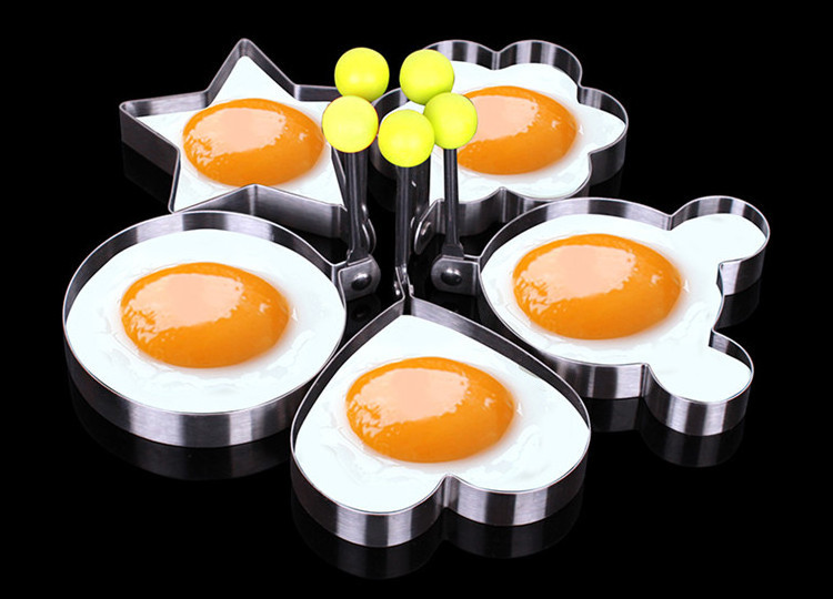 Various design Stainless steel Egg Ring Non Stick, Egg Cooking molds,funny egg cooking molds