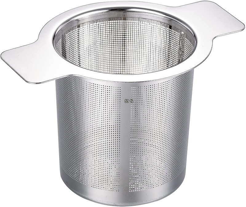 Extra Fine Mesh Tea 304 Strainer Stainless Steel Tea Infuser Steeper for Loose Tea and Coffee Filter with double handle