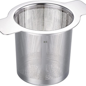 Extra Fine Mesh Tea 304 Strainer Stainless Steel Tea Infuser Steeper for Loose Tea and Coffee Filter with double handle