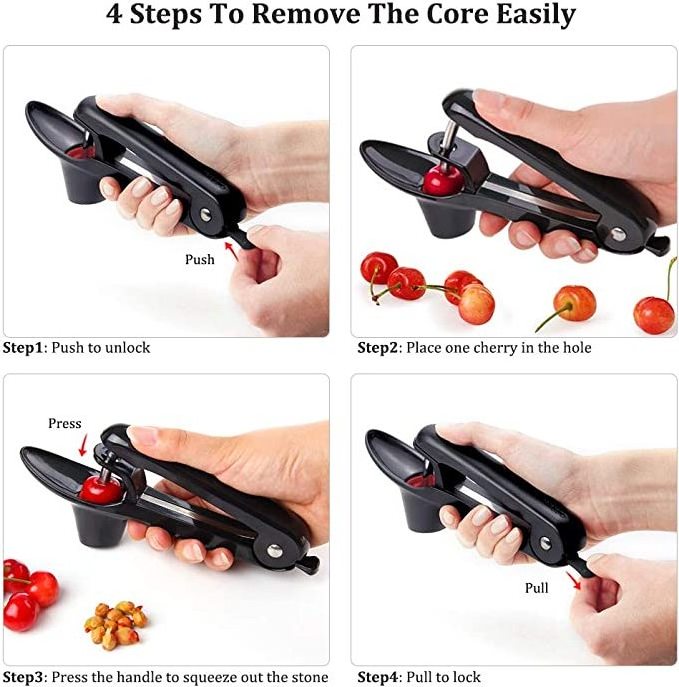 Multi-Function Fruit Corer Cherry Pitter Tool Portable Olive and Cherry Pitter Remover Suitable for Home Kitchen