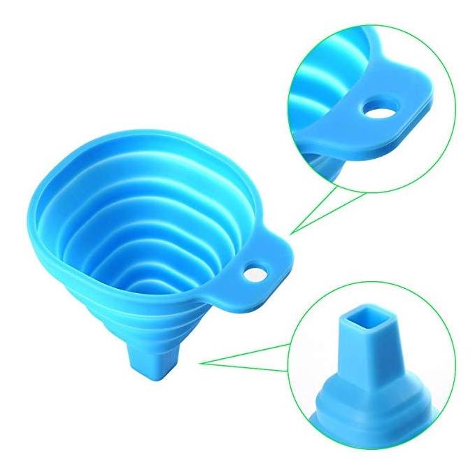 Silicone Folding Funnel Foldable Funnel for Liquid Transfer 100% Food Grade Silicone