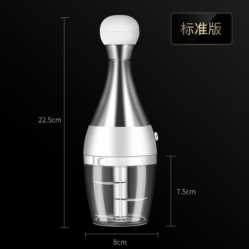 Customized logo 304 stainless steel Manual Hand Press Grinder Vegetable Onion Garlic Food Chopper