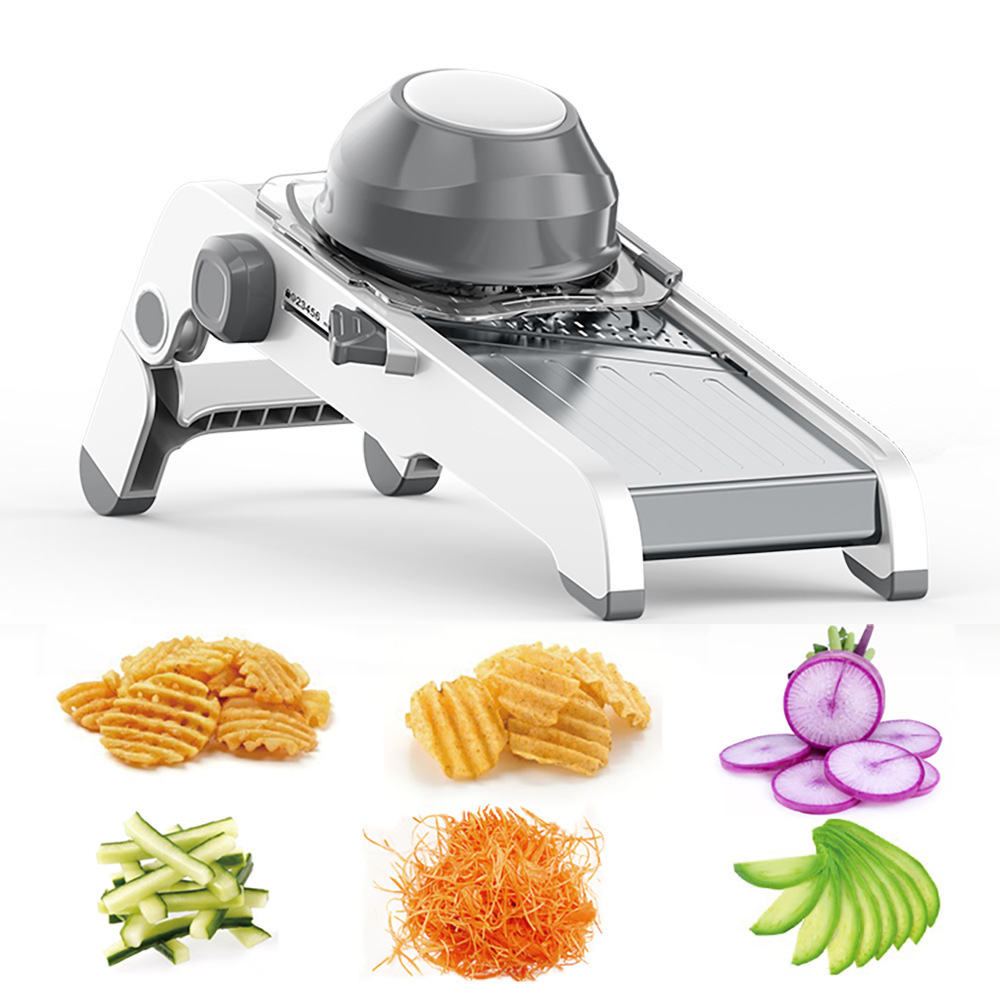 Multi Blade Adjustable Mandoline Cheese Vegetable Choppers,Slicer, Cutter, Shredder with Precise Maximum Adjustability