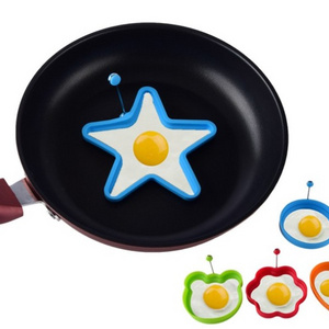 Various design silicone Egg Ring Non Stick, Egg Cooking molds, Perfect Fried Egg Mold Pancake Rings