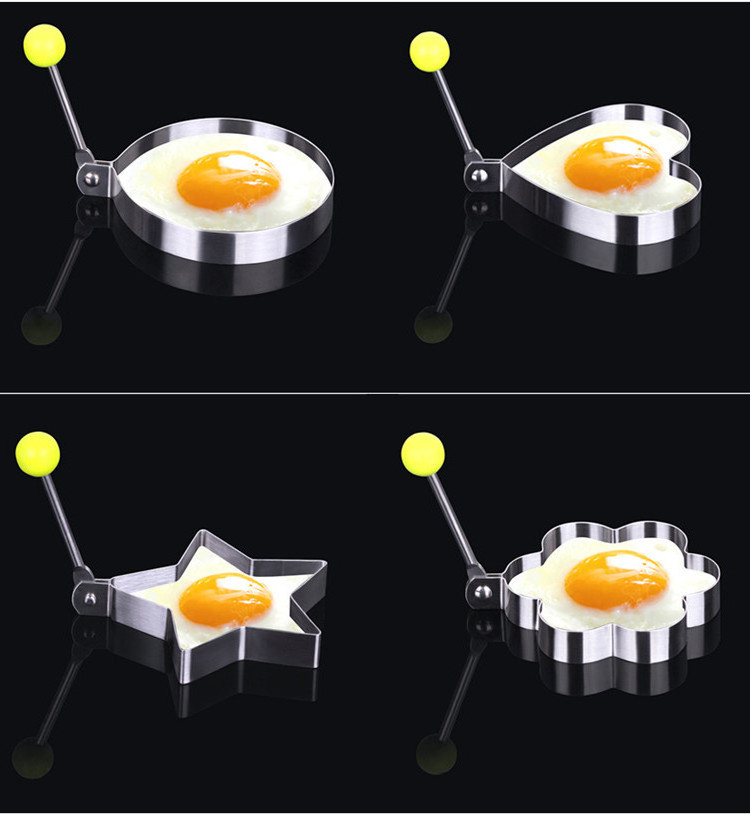 Various design Stainless steel Egg Ring Non Stick, Egg Cooking molds,funny egg cooking molds