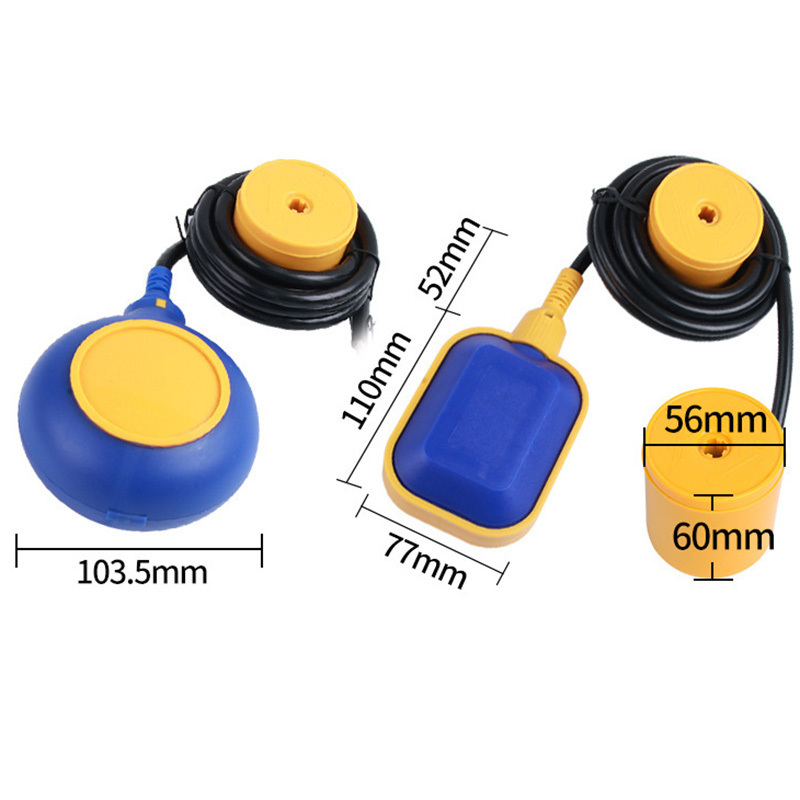 3M Water level sensor floating switch 16A 220v ip67 plastic mechanical vertical float switch