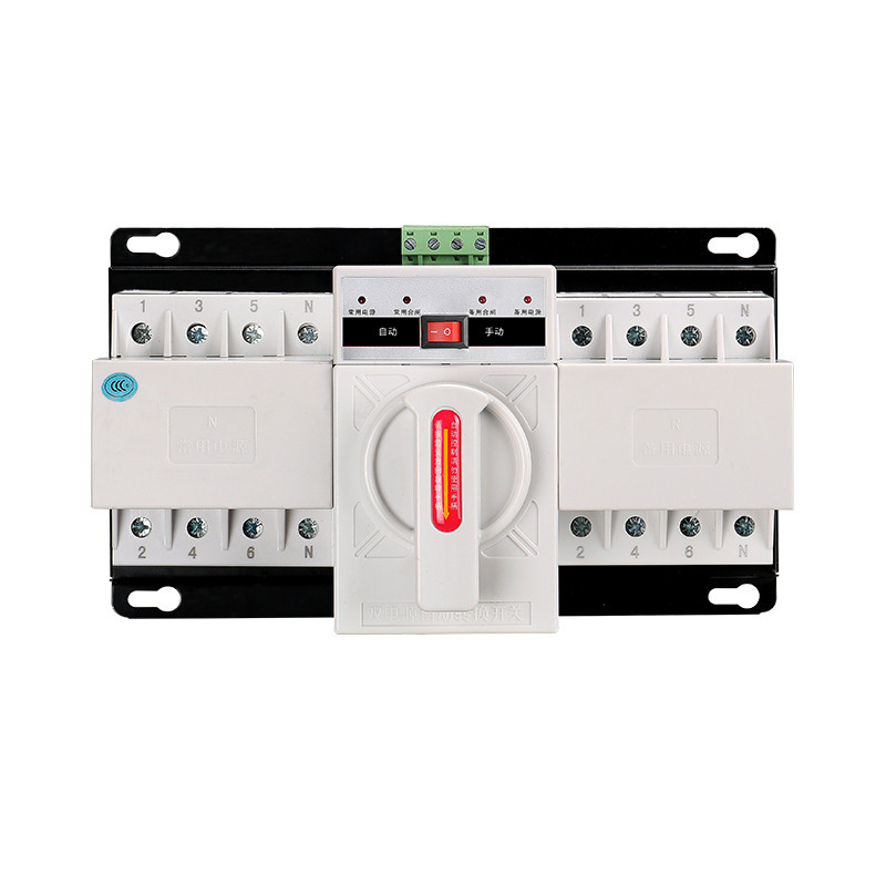 2P 4P 63A 220V Micro Circuit Breaker Dual Power Automatic transfer switch  ATS automatic changeover switch