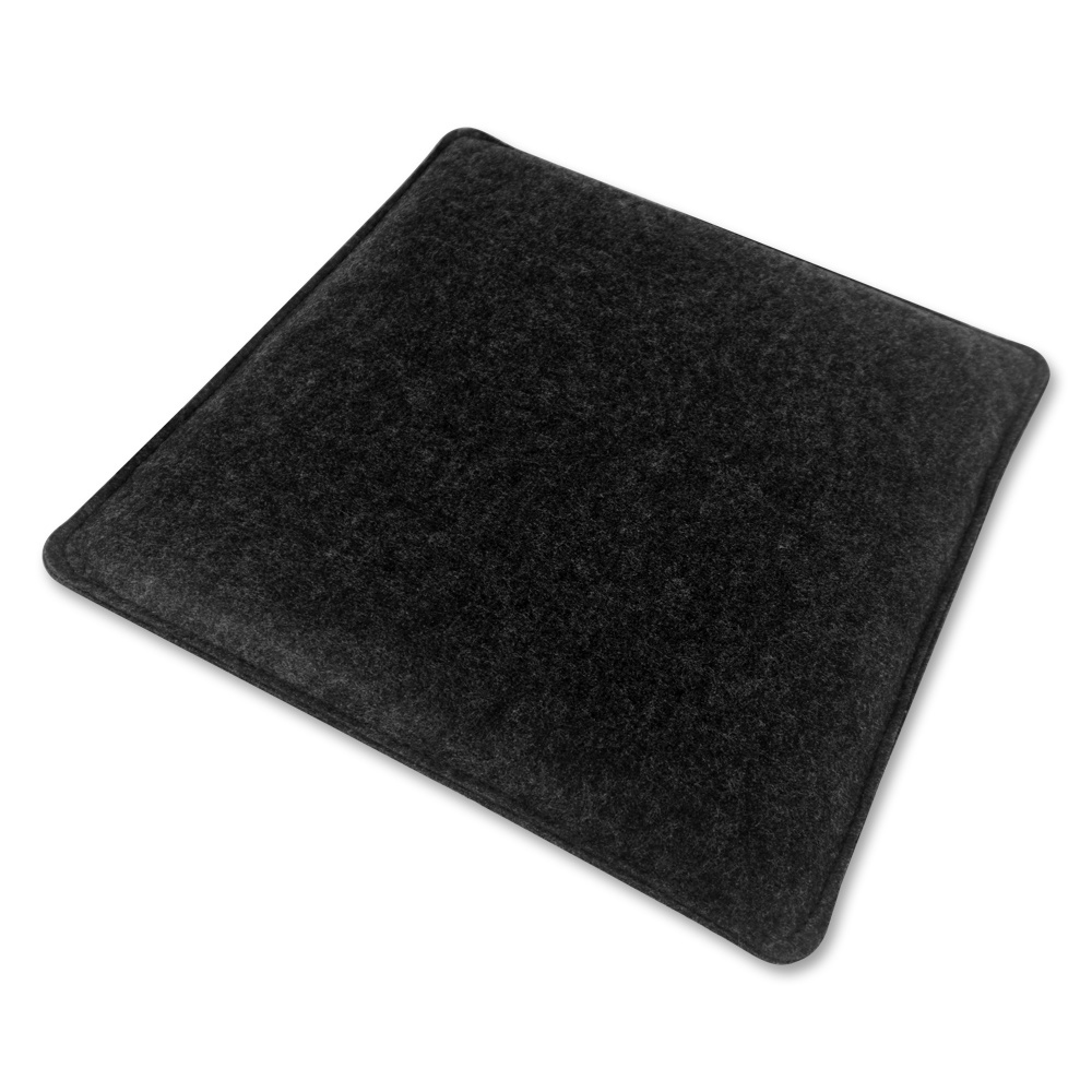 Anti Slip Felt Seat Cushions Square Chair Cushion Seat Pad Light Gray 35x35cm Set of 4 Pieces