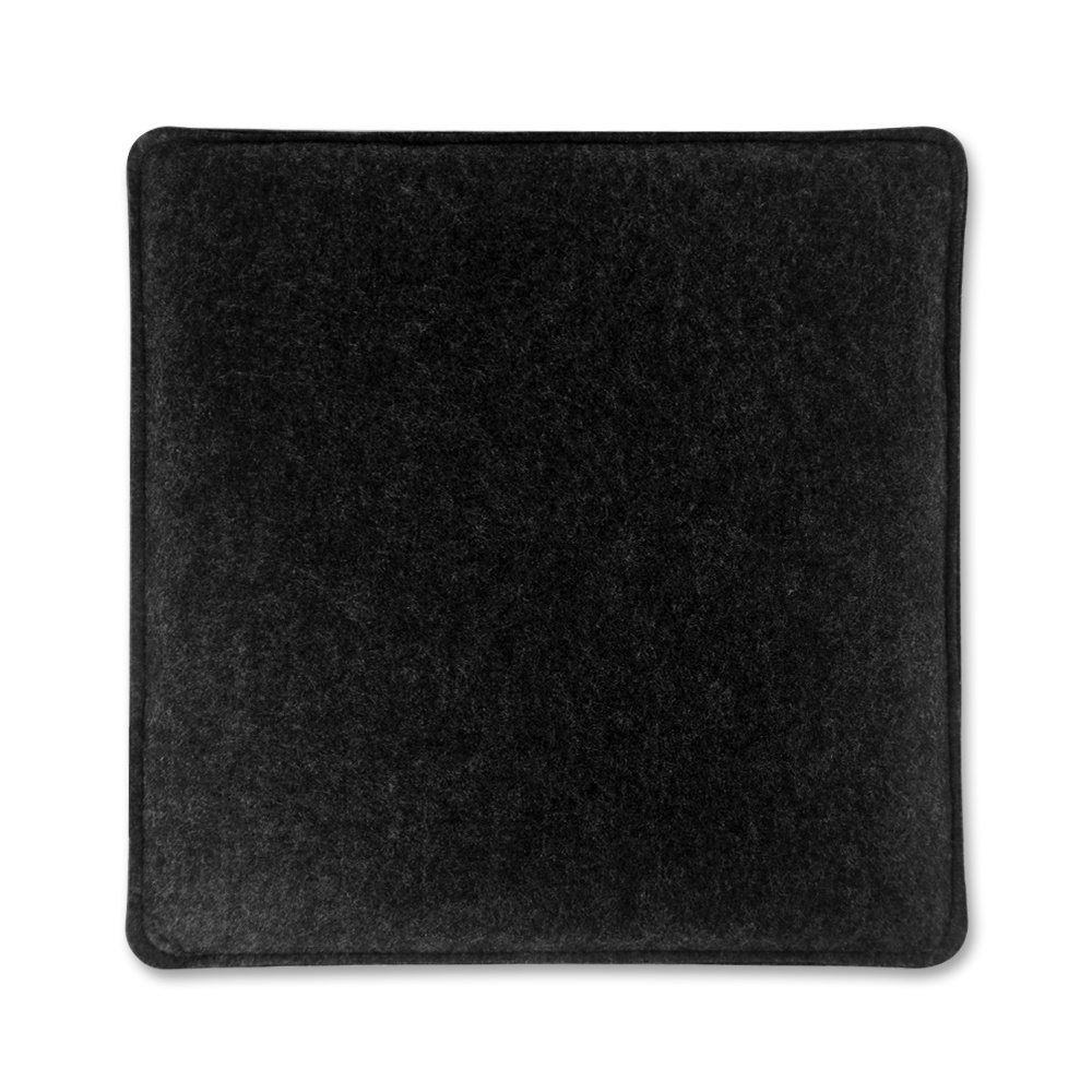 Anti Slip Felt Seat Cushions Square Chair Cushion Seat Pad Light Gray 35x35cm Set of 4 Pieces