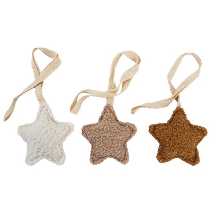 New Design Teddy Velvet Hanging Decoration Home Ornaments Customized Cute Star,Crescent Moon,Clouds Shaped