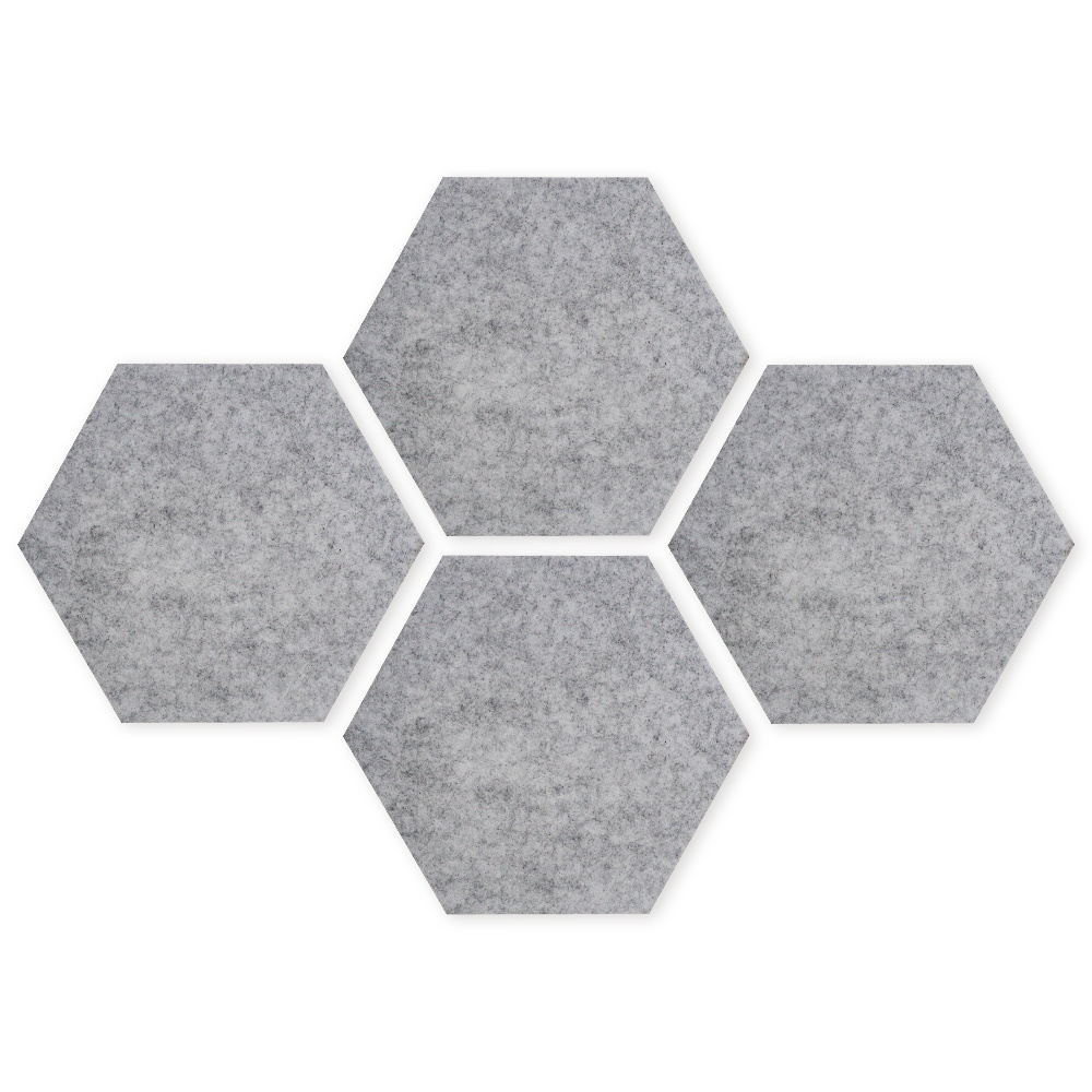 Home Decor Felt pinboard, Felt Tile Board-Self Adhesive Wall Bulletin Boards Hexagon Push Pin Board Wall Decor