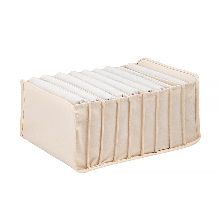 Clothes Organizer Drawers Wardrobe Compartment Separation Underwear Portable 7 Grids Storage Box