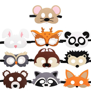 Ready to Ship Costume Felt Masks Forest Friends Felt Masks Felt Animal Mask for Halloween Christmas Birthday Party