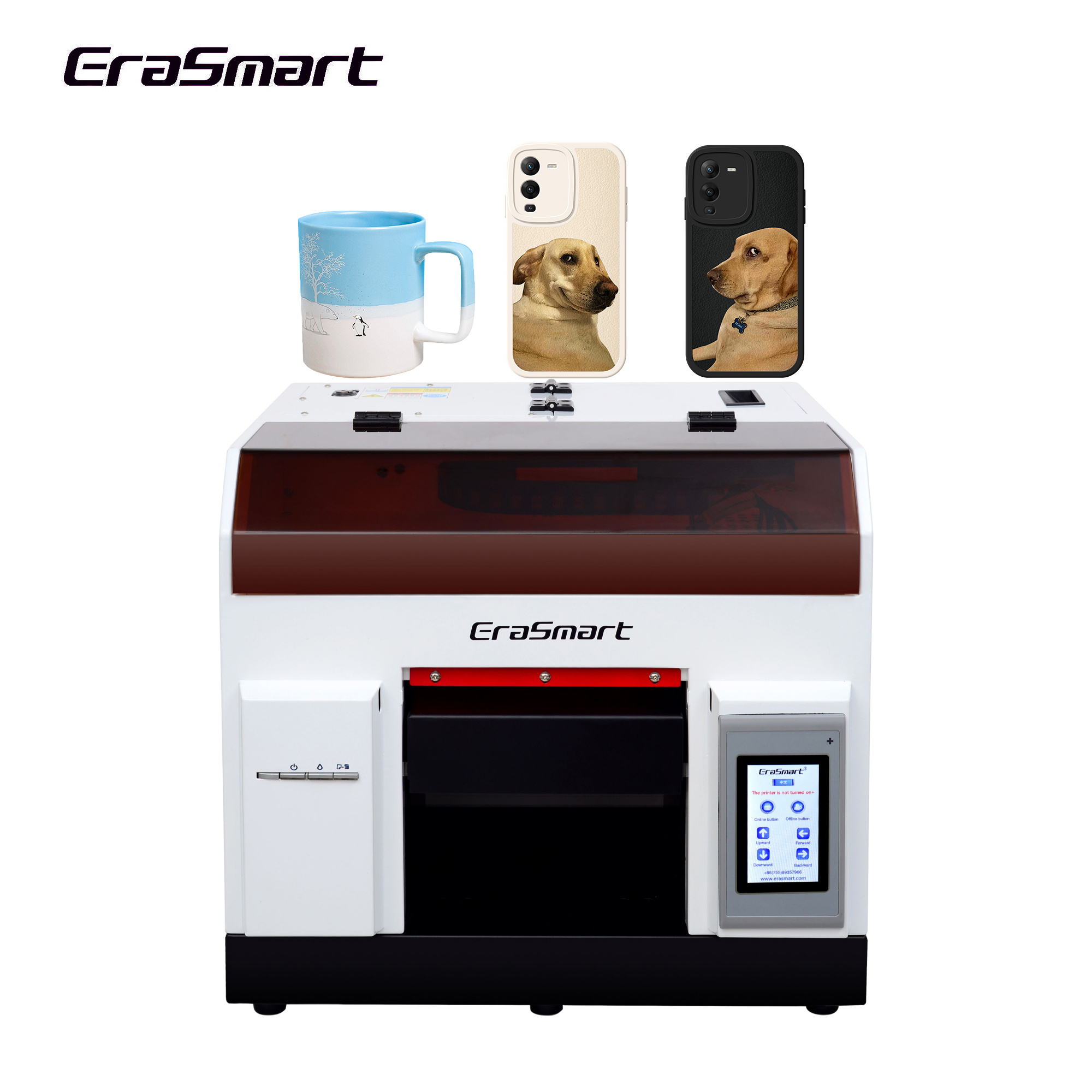 Erasmart Impresoras Para Celular Mini Printer A4 Cell Phone Case Printing Machine