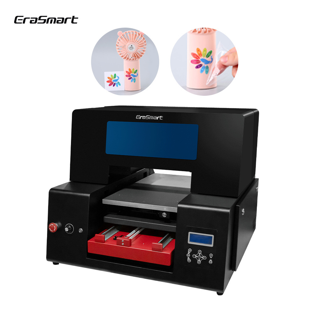 Erasmart 3360 Printer Uv Inkjet Digital Printers For Phone Case Bottle Cups Packages Logo Id Card Printing Machine