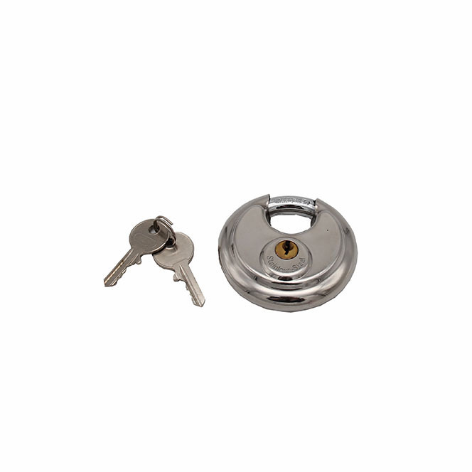 Dia 70mm stainless discus padlock anti theft anti rust pad lock small round padlock