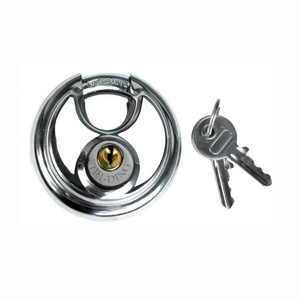 Dia 70mm stainless discus padlock anti theft anti rust pad lock small round padlock