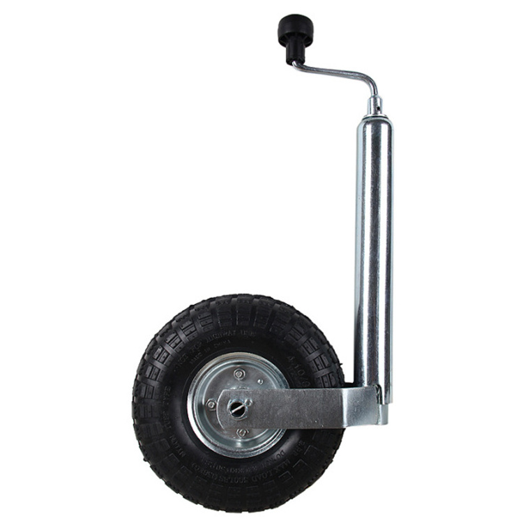 trailer caravan heavy duty 48 mm  pneumatic Jockey Wheel with clamp and steel rim