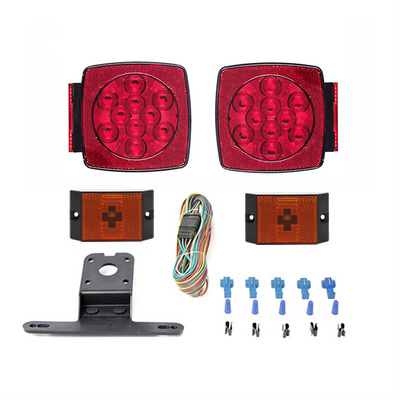 SAE DOT Submersible waterproof under 80" led trailer light kit