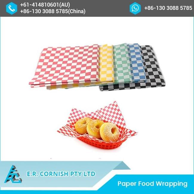 2021 Sandwich Wrap Paper Wax Coating Grease proof For Hamburger Food Wrapping