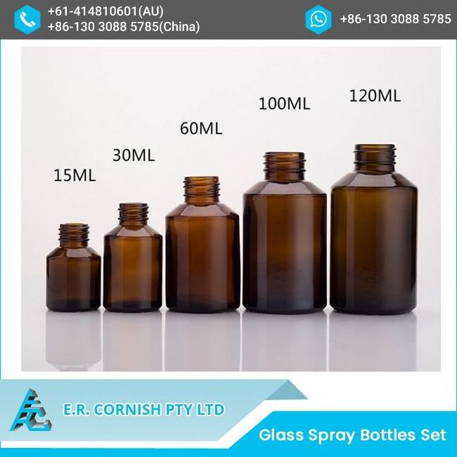 New Arrival Frosted Black Cosmetic Packaging Lotion Glass Spray Bottles Set