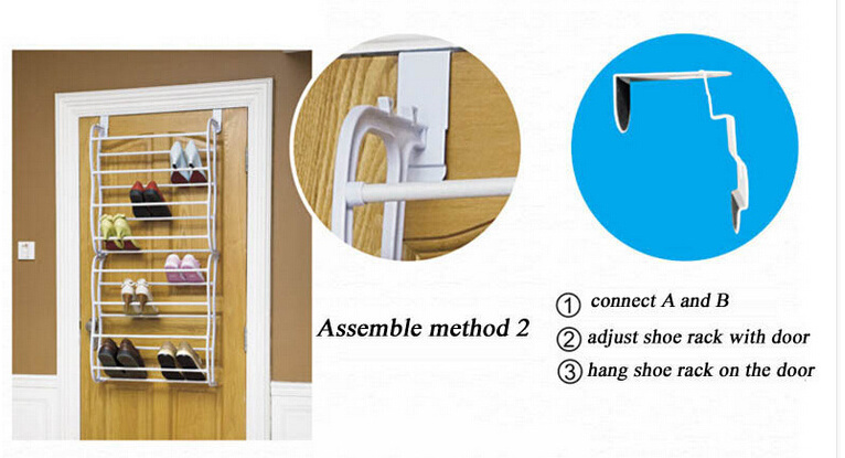 Over Door Hanging Shoe Rack 12 Tier Shelf Organiser Storage Stand