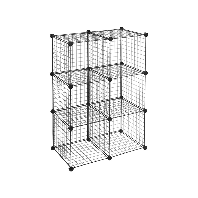 Homeries Diy Cube System Closet And Modular Metal Storage Shelving Grids Cubes Wire Mesh