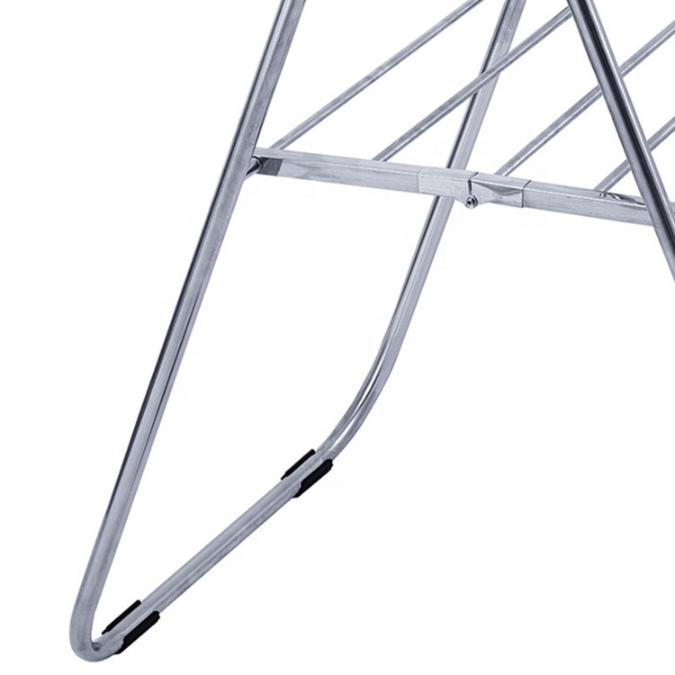 Factory Supplying 12M Stainless Steel Clothes Stand Hanger Dryer Laundry Cloth Clothing Drying Rack