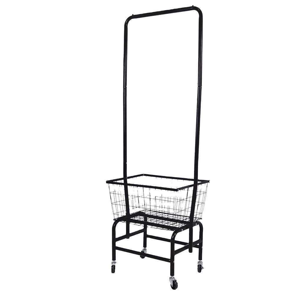 hotel laundry trolley  hospital/laundry Rolling Laundry Cart with Hanging Bar