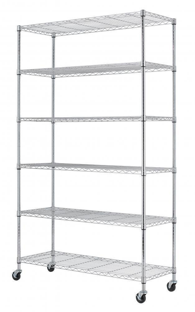 4-Tier High quality NSF approved Chrome wire shelf wire rack wire shelving chrome racks for sale