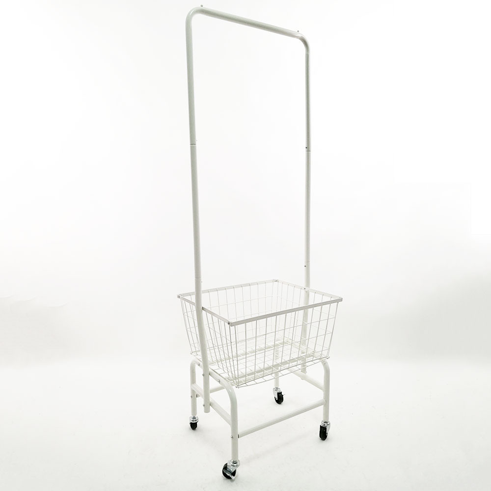 hotel laundry trolley  hospital/laundry Rolling Laundry Cart with Hanging Bar