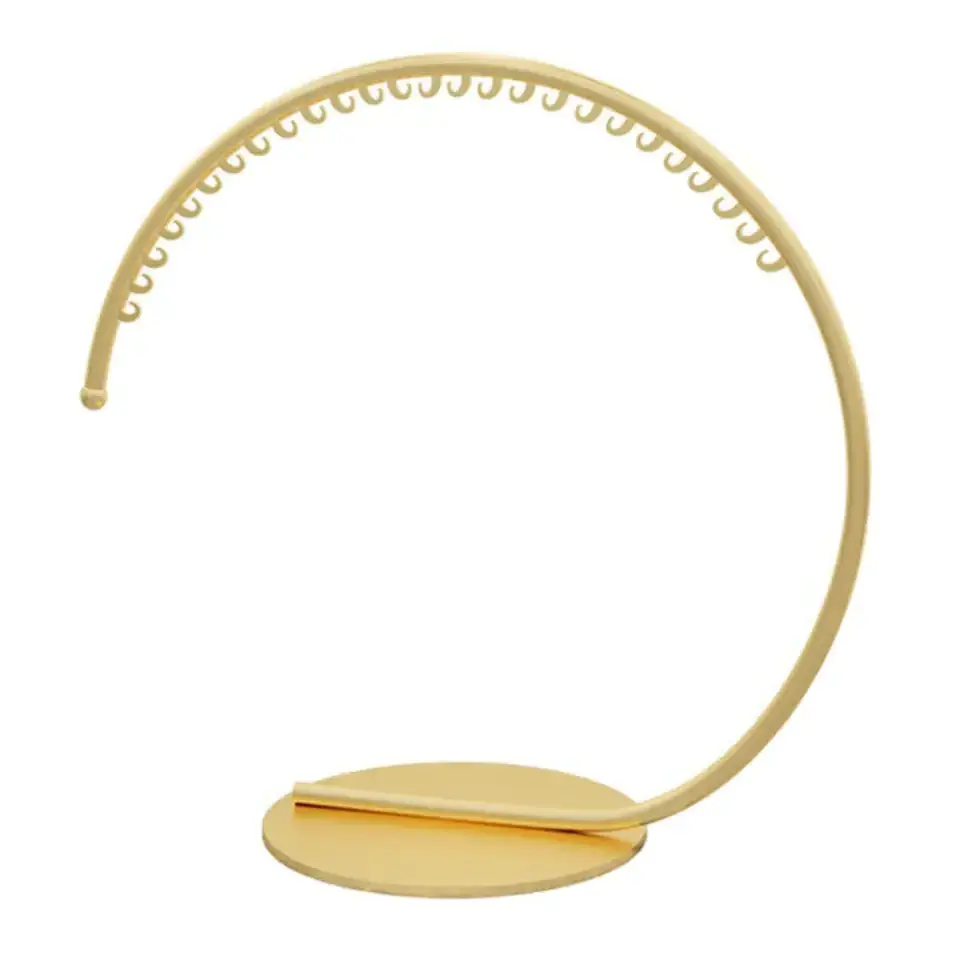 Stable Gold Unique Semicircle Clothes Rack Stable Gold Clothing Rack Display for Clothing Store Bedroom Garment Rack