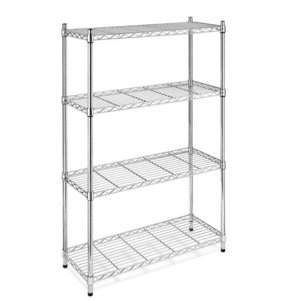 4-Tier High quality NSF approved Chrome wire shelf wire rack wire shelving chrome racks for sale