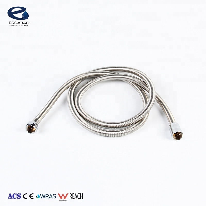 high spiral stainless steel wire reinforced spring shower hose with CE ACS Watermark