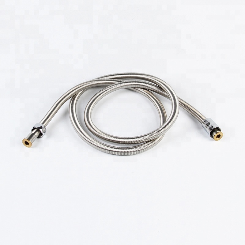 high spiral stainless steel wire reinforced spring shower hose with CE ACS Watermark