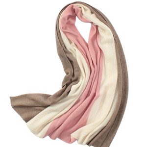 Luxury 100% Pure Cashmere Scarf Knitted Shawl for Women in Winter Season Adult Department