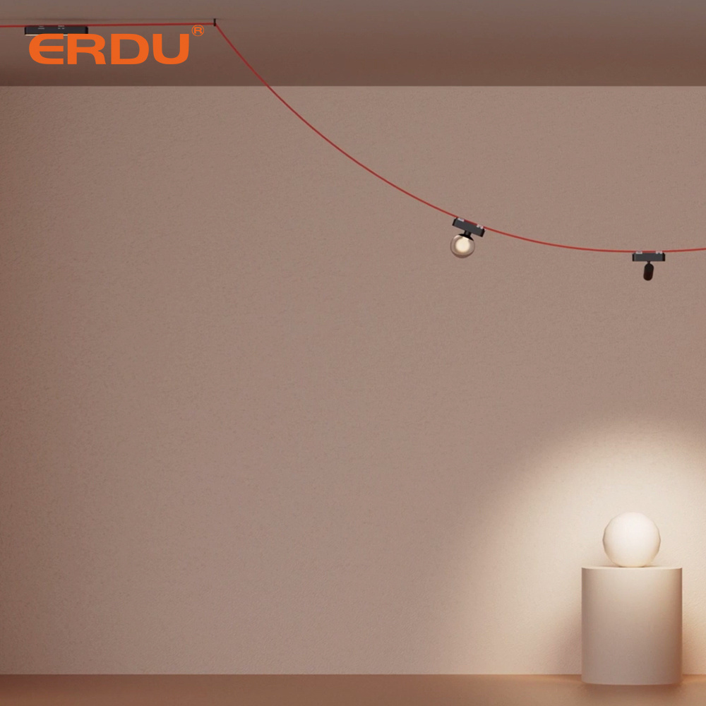 ERDU New Design 24V Smart Track Lighting Belt Indoor Decorative Flexible Track Light Woven Track Lighting