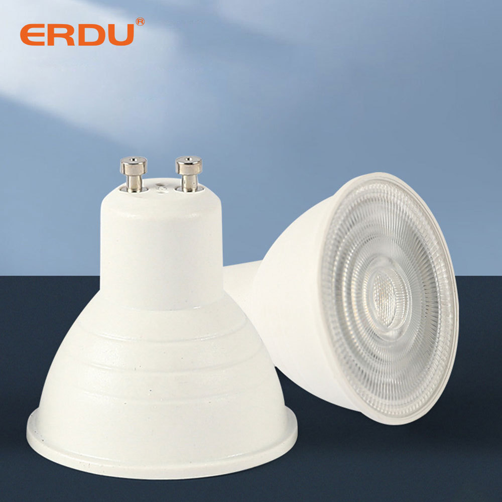 ERDU High Lumen Flicker Free Spotlight GU10 GU5.3 MR16 Led Bulb 3W 5W 6W 7W 10W 12W Dimmable Die Casting Aluminum Led Spotlight