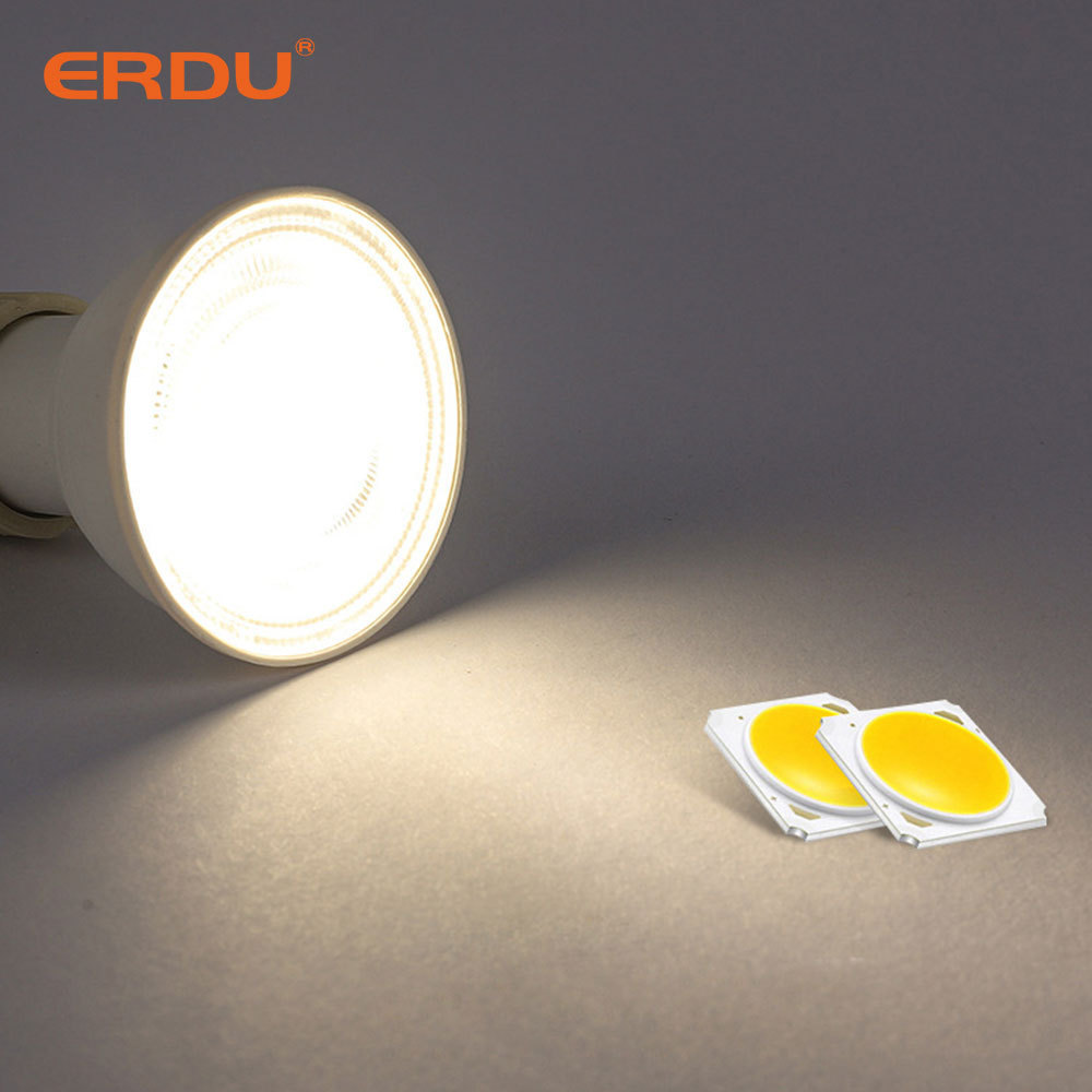 ERDU High Lumen Flicker Free Spotlight GU10 GU5.3 MR16 Led Bulb 3W 5W 6W 7W 10W 12W Dimmable Die Casting Aluminum Led Spotlight