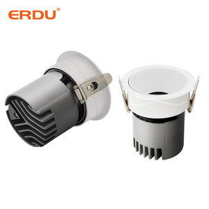 ERDU Spot Light Recessed 6w Hotel Residential Downlight Led 5000k Daylight Wafer Light, Dimmable Downlight