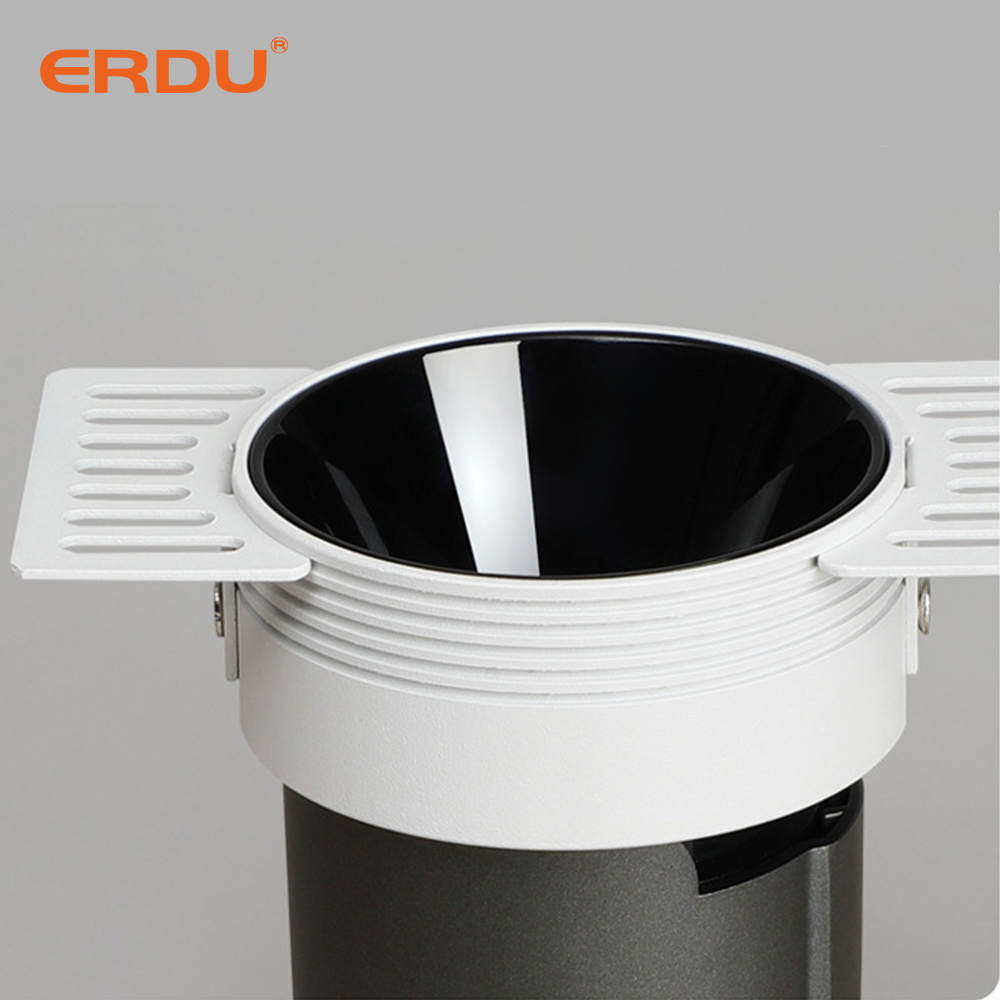 ERDU Spot Light Recessed 6w Hotel Residential Downlight Led 5000k Daylight Wafer Light, Dimmable Downlight