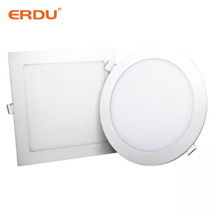 Indoor Lighting Square Recessed Led Panel Light Ceiling Ultra Slim Downlight SMD2835 No Flickering 3w 4w 6w 9w 12w 15w 18w 24w