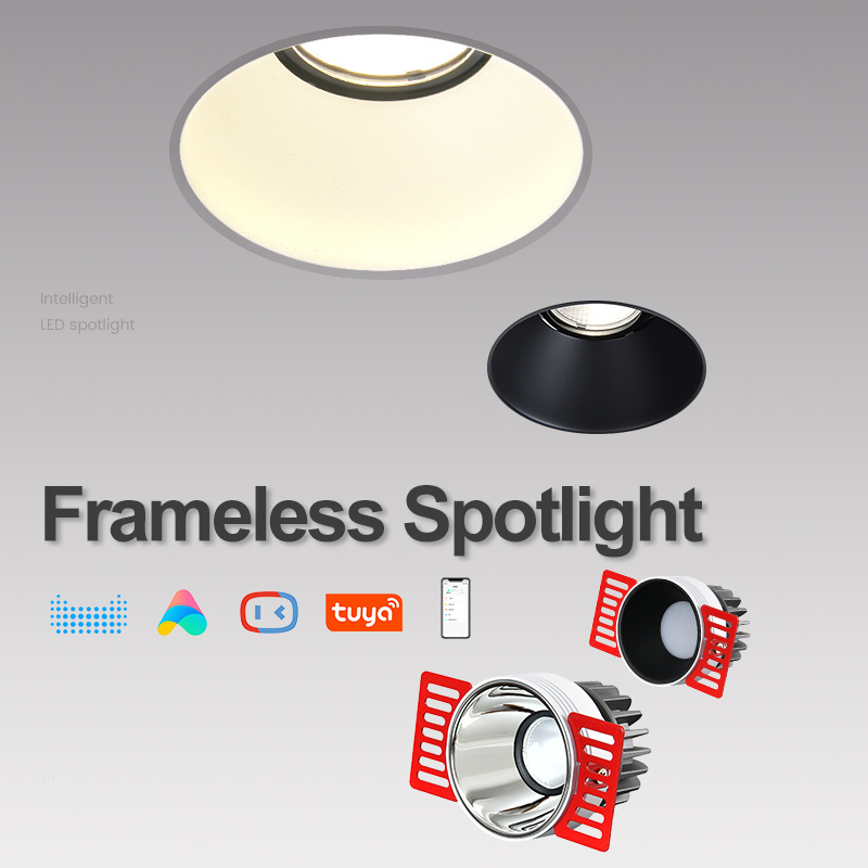 Recessed cob spotlight housing anti glare led down light smd up and down light 5w mini smart downlights