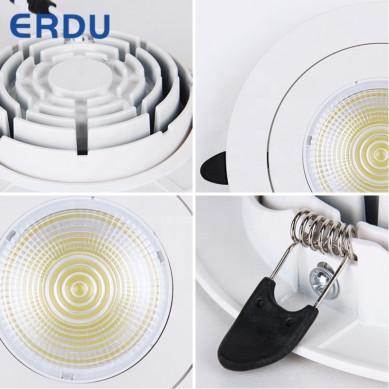 Led Spotlight 18w Recessed Ceiling Spotlight Led Focus Light Narrow Beam Angle Cob Spot Light