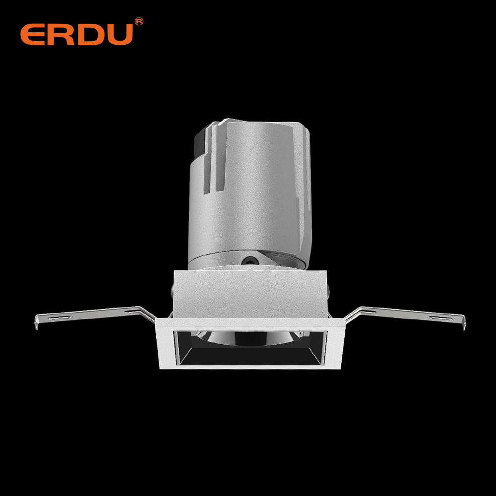 ERDU New Design Spot Led Recessed Downlight Round Type Cob Spotlight 12w Hotel Wall Washer Led Adjustable Cob Downlight