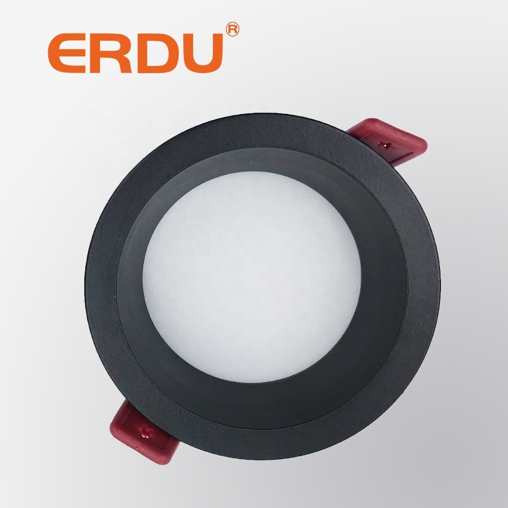 ERDU Die-Casting Aluminum White Down Light Recessed Led Downlight Deep Antiglare Trimless Led Down light