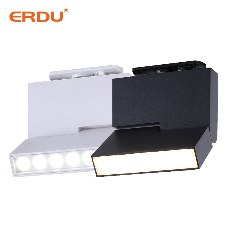 ERDU Commercial Aluminum Track Lights Hotel  Floding Led Linear Track Light Modern Led Track Lights