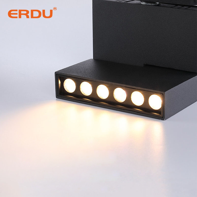 ERDU Commercial Aluminum Track Lights Hotel  Floding Led Linear Track Light Modern Led Track Lights