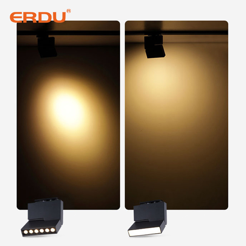 ERDU Commercial Aluminum Track Lights Hotel  Floding Led Linear Track Light Modern Led Track Lights